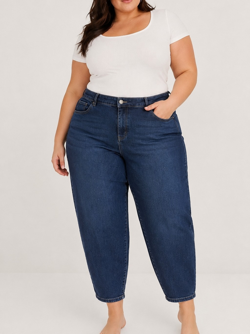 DC Jeans Highrise Women's 22 Petite Dark Wash Stretch Jeans
